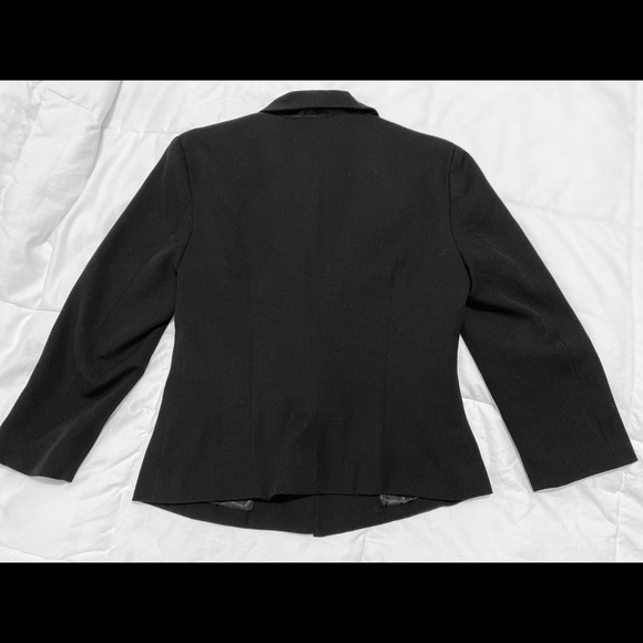 Women’s 3/4 sleeve black blazer jacket - Picture 2 of 2